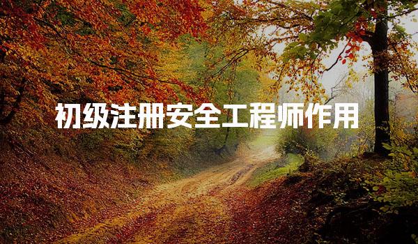 初級(jí)注冊(cè)安全工程師作用：提升職業(yè)競(jìng)爭(zhēng)力與安全管理能力