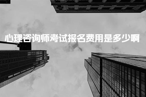 心理咨詢師考試報名費用是多少啊？報考官網(wǎng)與報名流程