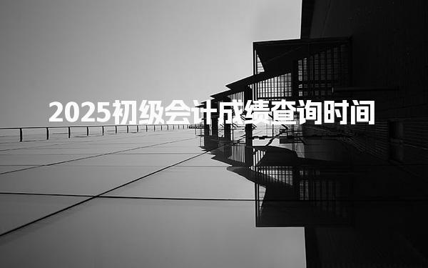 2025初級會計成績查詢時間為6月27日 總結(jié)與展望