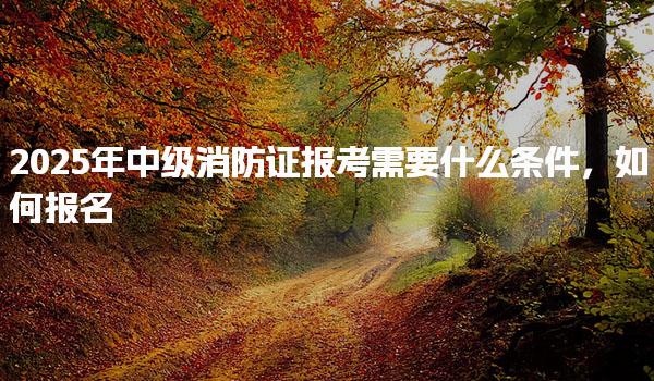 2025年中級(jí)消防證報(bào)考需要什么條件，如何報(bào)名