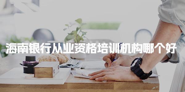 海南銀行從業(yè)資格培訓(xùn)機構(gòu)哪個好 優(yōu)質(zhì)機構(gòu)推薦