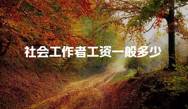 社会工作者工资一般多少收入高吗 职业发展与补贴政策