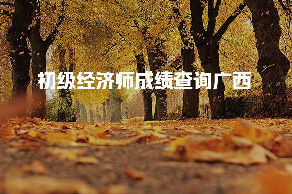 2025广西年初级经济师成绩查询及考试成绩及合格标准全解析