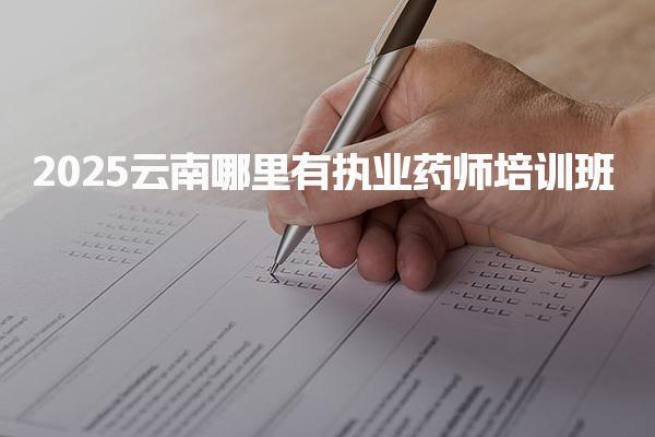 2025云南哪里有执业药师培训班，知名网校排名