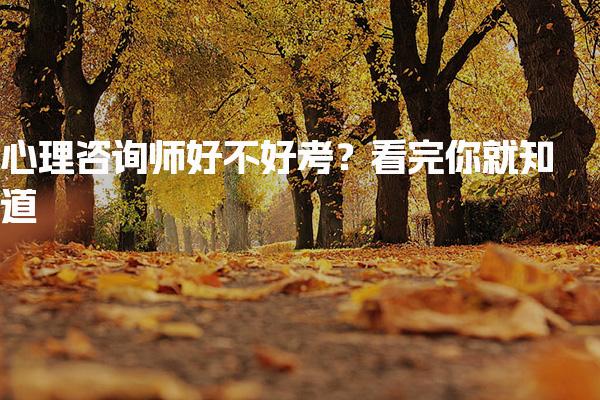 心理咨询师好不好考？心理咨询师考试的合格率