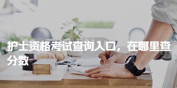 护士资格考试查询入口，在哪里查分数