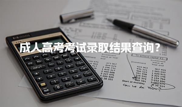 成人高考考试录取结果查询？查询异常处理与注意事项