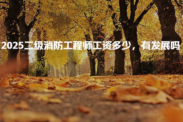 2025二级消防工程师工资多少 薪资待遇如何 职业发展前景有吗