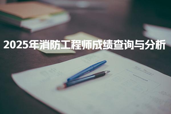 2025年消防工程师成绩查询与分析，如何高效获取考试结果