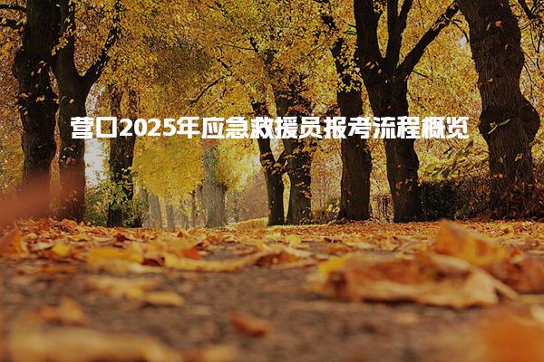 营口2025年应急救援员报考流程概览 考试科目