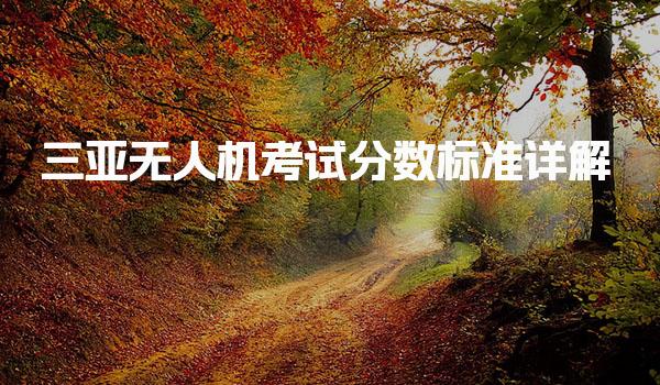 三亚无人机考试分数标准 考试内容与分数