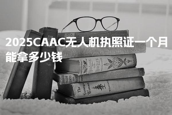 2026CAAC无人机执照证一个月能拿多少钱 哪些地区薪资更高