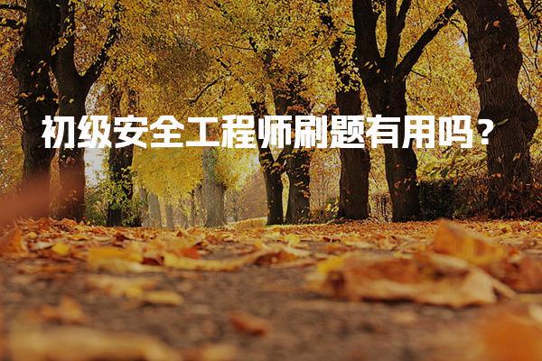 初级安全工程师刷题有用吗？考试准备与职业发展