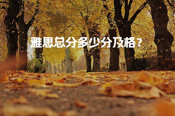 雅思总分多少分及格？通过标准