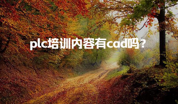 plc培训内容有cad吗？揭秘培训内容疑问-PLC自动化工程师