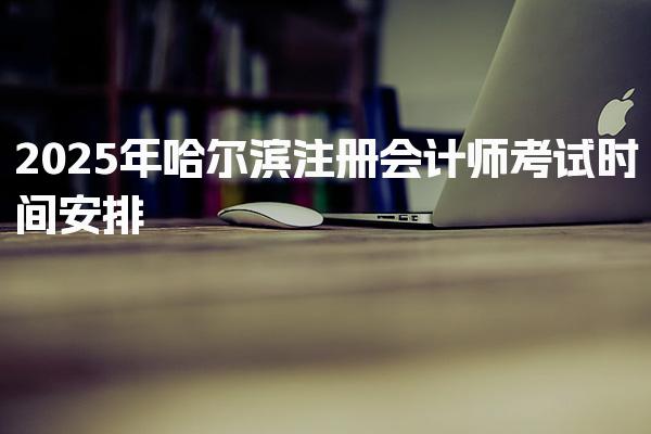 2025年哈尔滨注册会计师考试时间安排