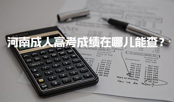 河南成人高考成绩在哪儿能查？查询时间与注意事项