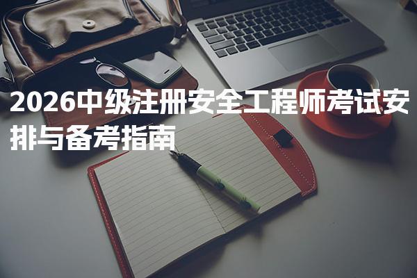 2026注安考试时间 中级注册安全工程师考试安排与备考指南
