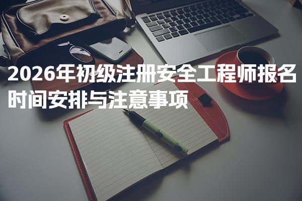 2026年初级注册安全工程师报名时间安排与注意事项