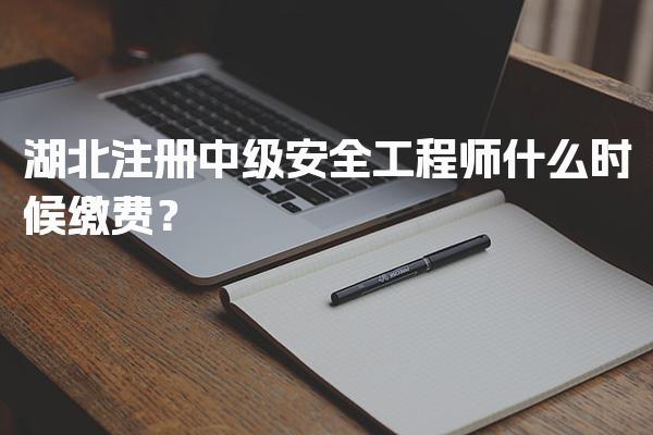 2026年湖北注册中级安全工程师什么时候缴费？缴费时间及注意事项