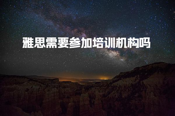 雅思需要参加培训机构吗 报班怎么选适合人群分析
